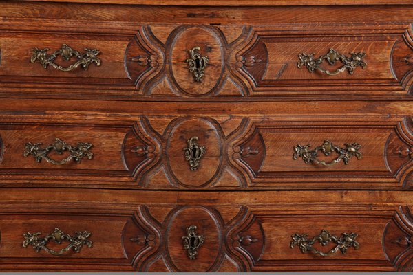 Antique Baroque Dresser in Oak with Carver, 18th Century-DXD-1148608