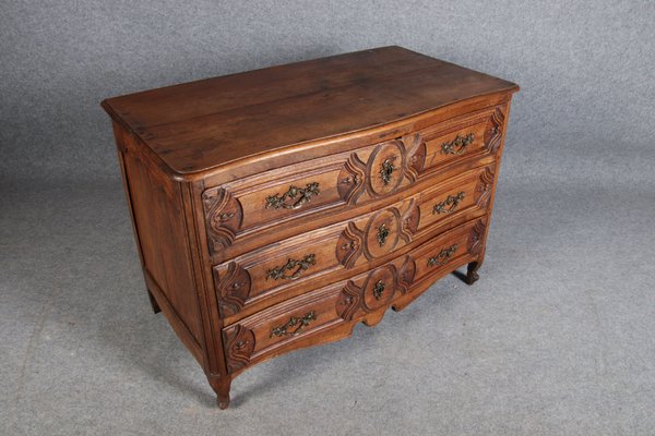 Antique Baroque Dresser in Oak with Carver, 18th Century-DXD-1148608