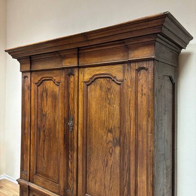 Antique Baroque Hall Cupboard in Oak, 1700s-ALF-2033481