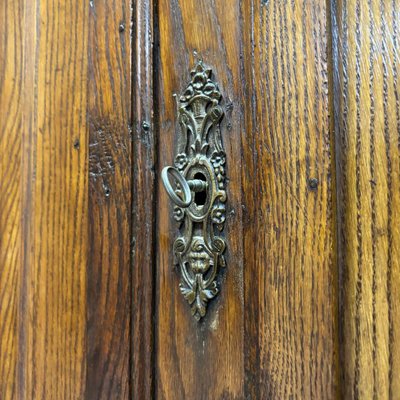 Antique Baroque Hall Cupboard in Oak, 1700s-ALF-2033481