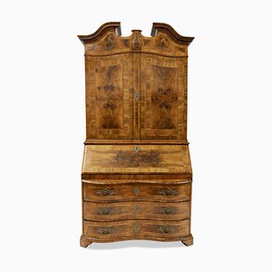 Antique Baroque Secretaire Cupboard in Walnut-GCQ-1331026