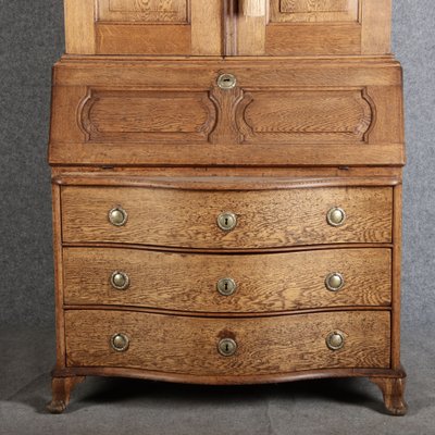 Antique Baroque Secretary in Oak, 1740-DXD-1706760