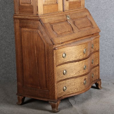 Antique Baroque Secretary in Oak, 1740-DXD-1706760