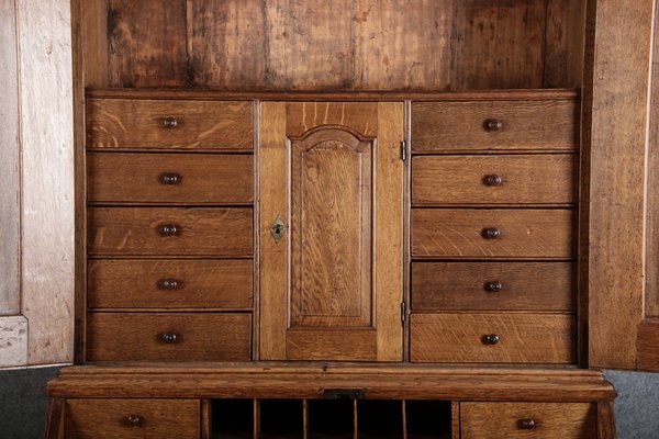 Antique Baroque Secretary in Oak, 1740-DXD-1706760