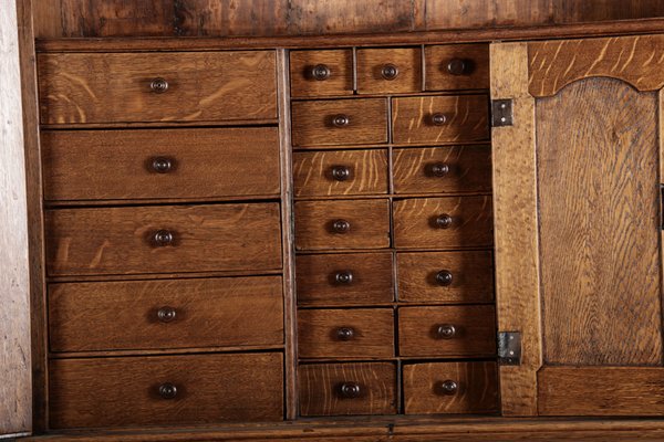 Antique Baroque Secretary in Oak, 1740-DXD-1706760