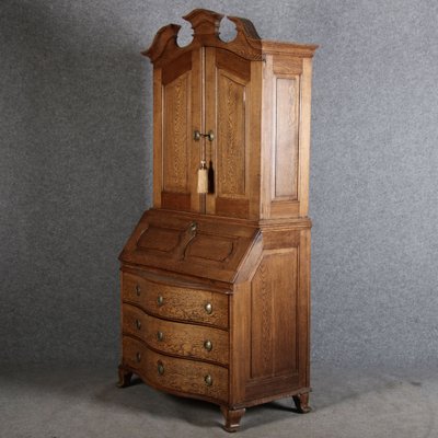 Antique Baroque Secretary in Oak, 1740-DXD-1706760