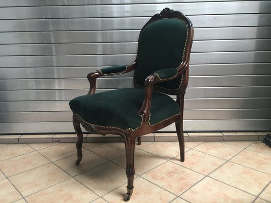 Antique Baroque Style Throne Armchair-WQQ-1015688