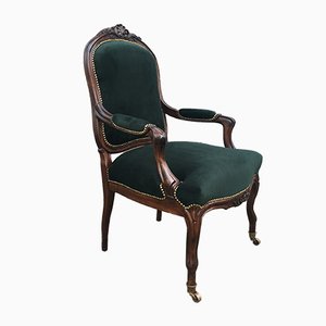 Antique Baroque Style Throne Armchair-WQQ-1015688