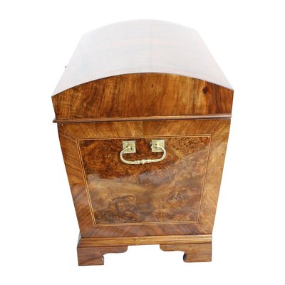 Antique Baroque Walnut Chest with Rounded Lid-WFJ-717497