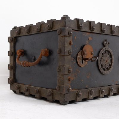 Antique Bauche Incombustible Cast Iron Safe, Northeastern France, 1865-NYF-2018862