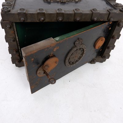 Antique Bauche Incombustible Cast Iron Safe, Northeastern France, 1865-NYF-2018862