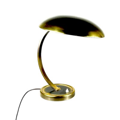 Antique Bauhaus Gold Metal Table Lamp Model President 6751 by Christian Dell for Kaiser Leuchten-TCS-2012899