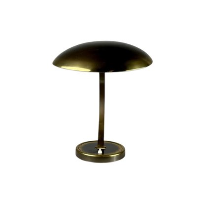 Antique Bauhaus Gold Metal Table Lamp Model President 6751 by Christian Dell for Kaiser Leuchten-TCS-2012899