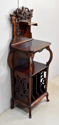 Antique Beech Music Cabinet Attributed to G. Viardot, 1900s-RVK-628252