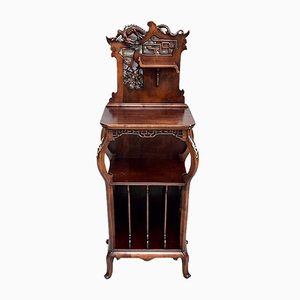 Antique Beech Music Cabinet Attributed to G. Viardot, 1900s-RVK-628252