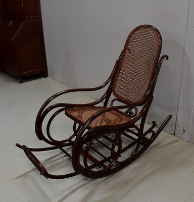 Antique Beech Rocking Chair, 1900s-RVK-587565