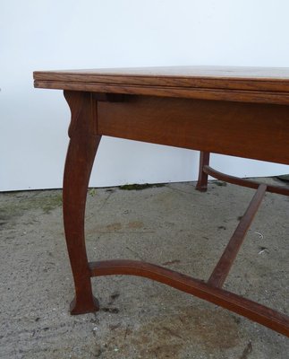 Antique Belgian Art Deco Oak Dining Table by Gustave Serrurier-Bovy-AWL-856342