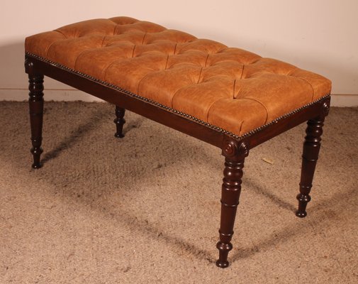 Antique Bench in Mahogany-HPU-2035487