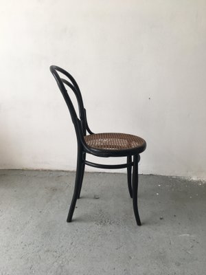 Antique Bent Beech Dining Chair in the Style of Gebrüder Thonet, 1910s-GGK-645599