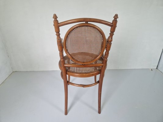 Antique Bentwood and Cane Chair by Josef Hoffman, 1890s-DGW-2024469