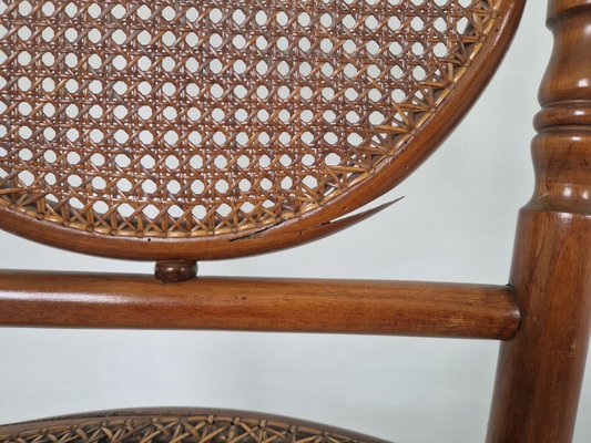 Antique Bentwood and Cane Chair by Josef Hoffman, 1890s-DGW-2024469