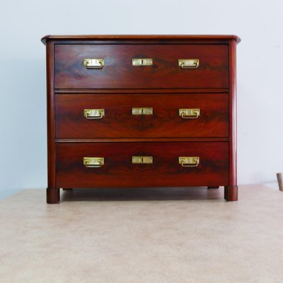 Antique Biedermeier Chest of Drawers in Walnut-KK-1346011