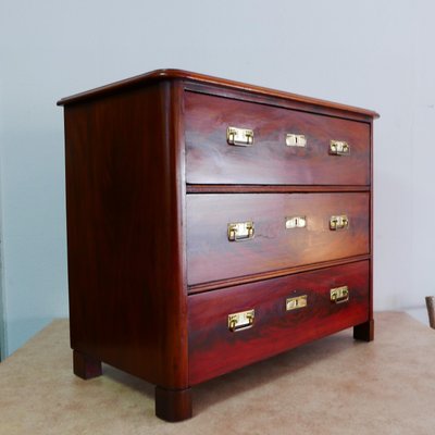 Antique Biedermeier Chest of Drawers in Walnut-KK-1346011