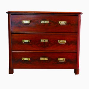 Antique Biedermeier Chest of Drawers in Walnut-KK-1346011