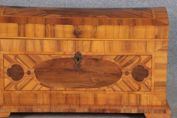 Antique Biedermeier Chest with Walnut Inlay, Early 19th Century-DXD-1151046