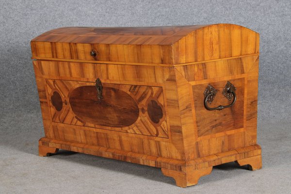 Antique Biedermeier Chest with Walnut Inlay, Early 19th Century-DXD-1151046