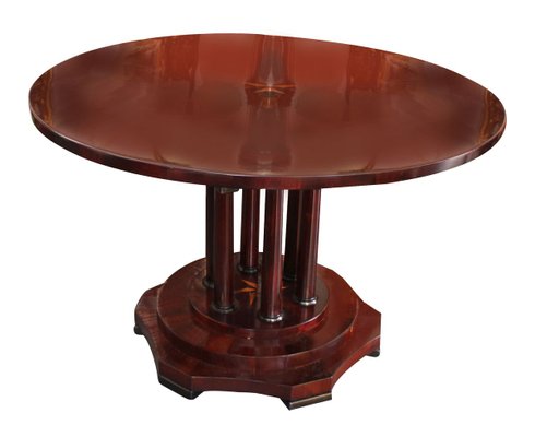 Antique Biedermeier Dining Table with Folding Plate-SEI-771490