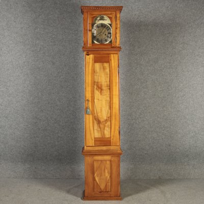 Antique Biedermeier Grandfather Clock in Cherry Tree, 19th Century-DXD-2021420