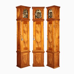 Antique Biedermeier Grandfather Clock in Cherry Tree, 19th Century-DXD-2021420