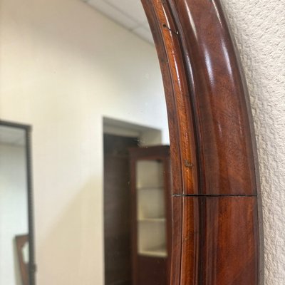 Antique Biedermeier Mahogany Mirror-ALF-2033516