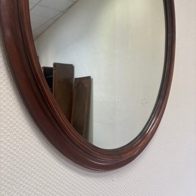 Antique Biedermeier Mahogany Mirror-ALF-2033516