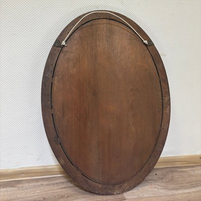 Antique Biedermeier Mahogany Mirror-ALF-2033516