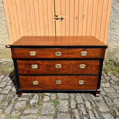 Antique Biedermeier Oak Chest of Drawers, 1820s-ALF-2033618