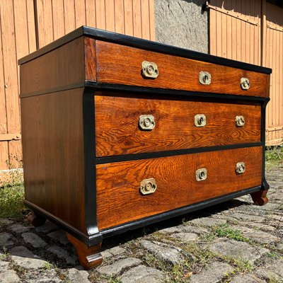 Antique Biedermeier Oak Chest of Drawers, 1820s-ALF-2033618