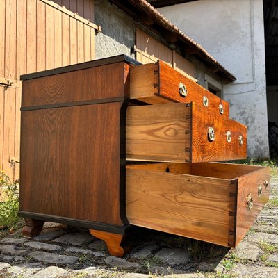 Antique Biedermeier Oak Chest of Drawers, 1820s-ALF-2033618