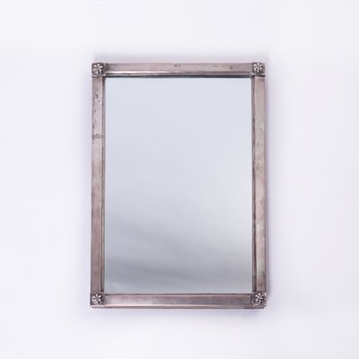 Antique Biedermeier Silver Mirror, 1820s-FSD-583795