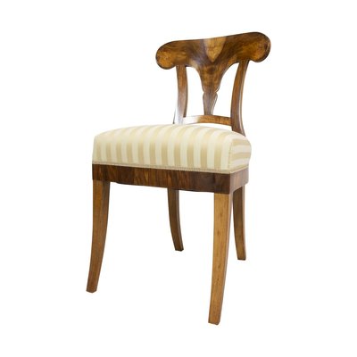 Antique Biedermeier Walnut Dining Chair-WFJ-717517