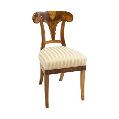 Antique Biedermeier Walnut Dining Chair-WFJ-717517