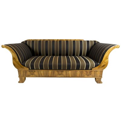 Antique Biedermeier Walnut Sofa-WFJ-717510