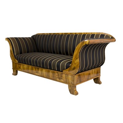 Antique Biedermeier Walnut Sofa-WFJ-717510