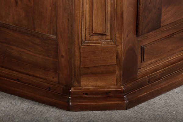 Antique Biedermeier Wardrobe in Walnut, 1810s-DXD-1790548