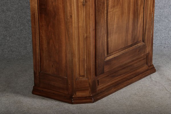 Antique Biedermeier Wardrobe in Walnut, 1810s-DXD-1790548