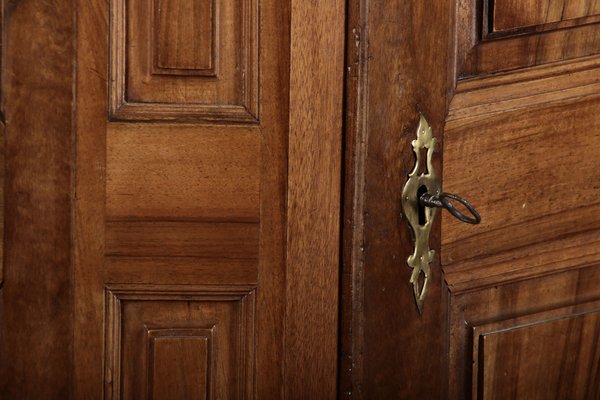 Antique Biedermeier Wardrobe in Walnut, 1810s-DXD-1790548