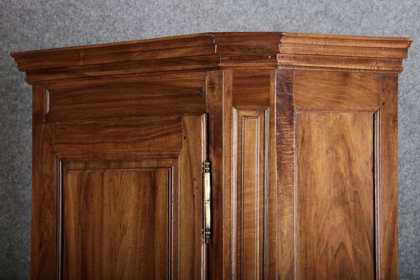 Antique Biedermeier Wardrobe in Walnut, 1810s-DXD-1790548