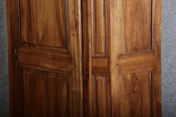 Antique Biedermeier Wardrobe in Walnut, 1810s-DXD-1790548