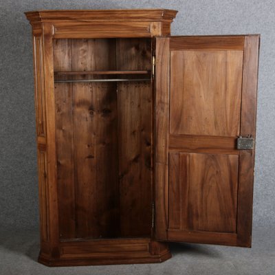 Antique Biedermeier Wardrobe in Walnut, 1810s-DXD-1790548